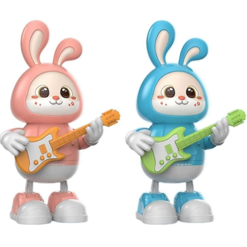 Miracland Bunny Guitarist - Dancing Rabbit Toy with Dynamic Music & Cool Lights
