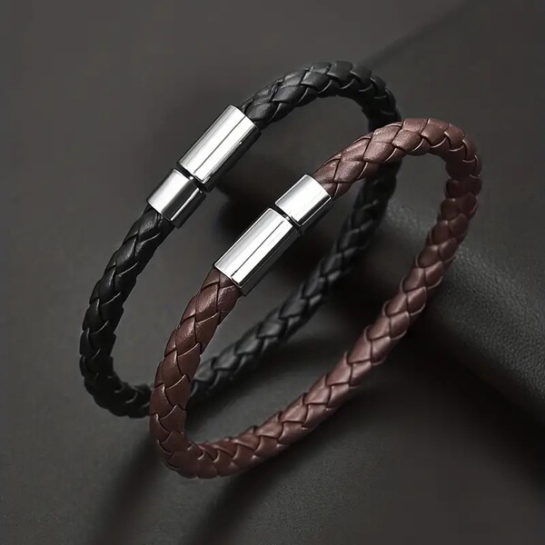 Fresh Couple Bracelets, a Pair of Korean Style Fashionable Hand-Woven Simple Men's and Women's Bracelets